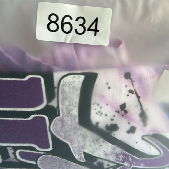 NWT Unisex Purple Tie Dye Short Sleeve Graphic Tee Shirt Power Drift Racing - XL - Picture 5 of 5